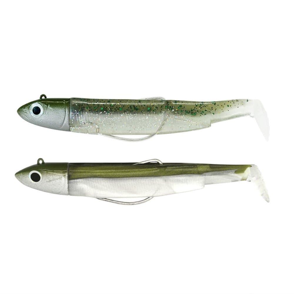 Fiiish Double Combo Off Shore Black Minnow No.2-9cm - 10g - Kaki - Ghost Minnow - BM3012
