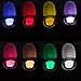 Motion Bowl Activated Toilet Bowl Night light LED sensor - The Toilet Light Bowl Only Activates in Darkness - Features 8 Changing Colors Mode - Battery Operated - Energy Savings