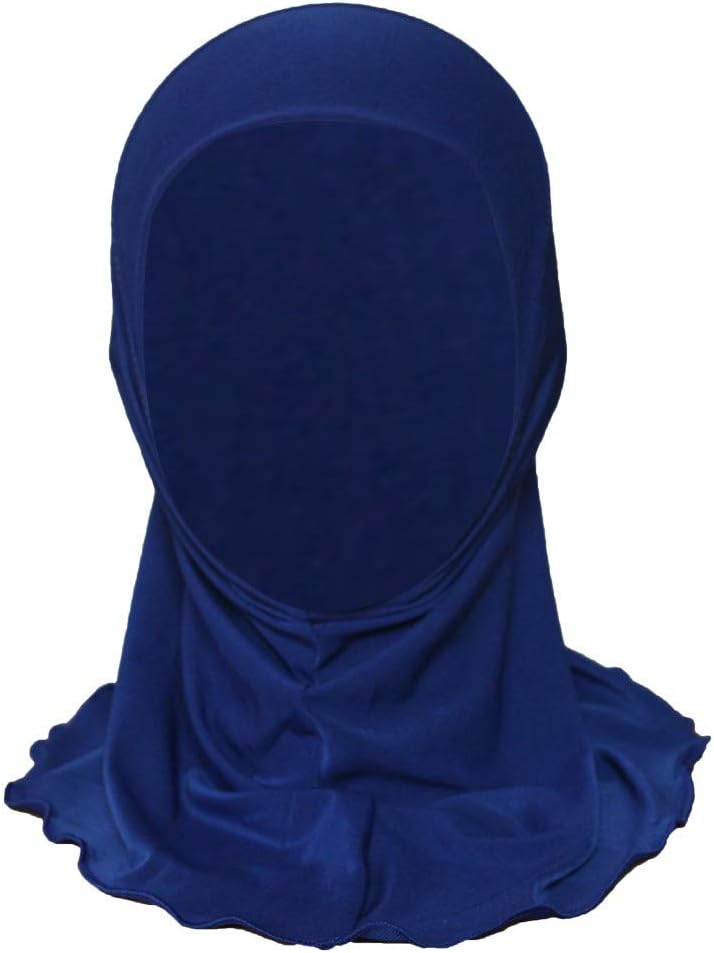 Cap Solid Color Full Coverage Child Muslim Stretch Turban Hat Chemo Cap Hair Head Scarf Headwrap Shower Cap