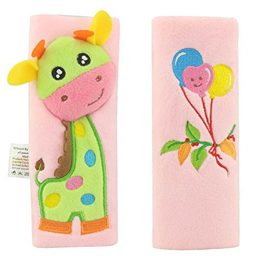 Infant and Baby Car Seat Strap Covers,Stroller Belt Covers,Head Support