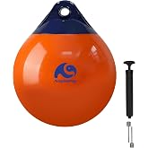 Boat Buoy Ball Anchor Buoy Float,9/12/15/18/25Inch Round Boat Fender Ball | Boat Mooring Buoy Ball,Inflatable Dock Bumper Ball Boat Buoy Bumper for Docking/Anchor,Marine Grade Soft Vinyl Protect Boat