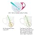 Baby Soft-Tip Spoons Non Toxic BPA Free First Stage Feeding Silicone Hot Infant Safety Spoons, Set of 4 Count