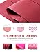 YAWHO Yoga Mat Fitness Mat Specifications 72” x 26” Thickness 1/4-Inch Eco Friendly Material SGS Certified Ingredients TPE Extra Large Non-Slip Exercise Mat with Carry Strap and Carry Bag (Red)thumb 2