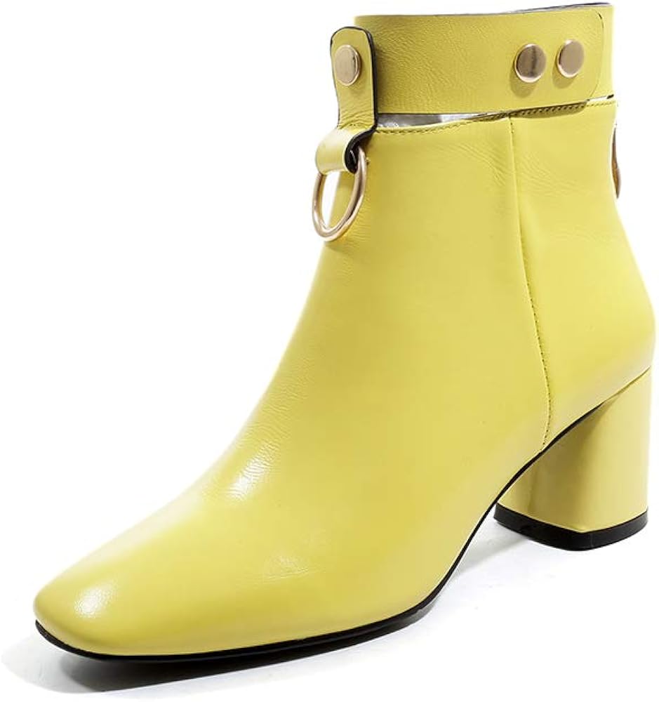 new look heeled square toe ankle boot