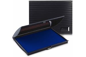 Infusion 5" x 7" Large Stamp Ink Pad for Rubber Stamps, Your Go to Large Stamp Ink Pad for Bright Color, Even Coverage and Durability, Navy Blue Stamp Pad