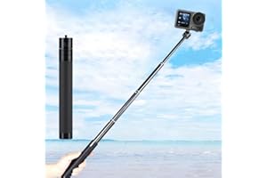 Selfie Telescopic Stick Compatible 7.5 to 28.7 Inches Extension with 1 4 Inch Thread Compatible with Sports Cameras and Stabi