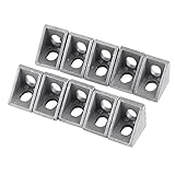 10 Pcs 2020 Aluminum Corner Bracket,20mmx 20mm x 17mm L Shape Right Angle Joint Bracket Fastener Home Hardware for 20mm Aluminum Extrusion (20mmx 20mm x 17mm)