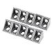 10 Pcs 2020 Aluminum Corner Bracket,20mmx 20mm x 17mm L Shape Right Angle Joint Bracket Fastener Home Hardware for 20mm Aluminum Extrusion (20mmx 20mm x 17mm)