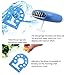 ThreeH Portable Mini Personal Fan Handheld USB Rechargeable Bladeless Air Conditioner Mute Electric Built-in Li-ion Battery Powered Desk Cooling Fan H-F015Blue