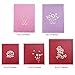 Frienda 5 Pieces Pop up Card 3D Greeting Cards with Envelope Happy Mothers Day Flower Card for Mother's Day Gift