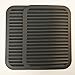 Smithcraft Silicone Trivets Mats for Hot Dishes and Hot Pots, Hot Pads for Countertops, Tables, Pot Holders, Spoon Rest Small Drying Mats Set of 2 Color Black