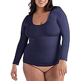 SHAPERMINT Cami Shaper, Womens Long Sleeve T Shirts, Long Sleeve Tops for Women, Compression Shirt Women Long Sleeve Tops