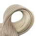 Fshine Tape in Hair Extensions 16 Inch Balayage Ash Blonde to Golden Blonde and Platinum Blonde Tape in Human Hair Extensions 20pcs 50g Straight Natural Remy Hair Tape in Extensions
