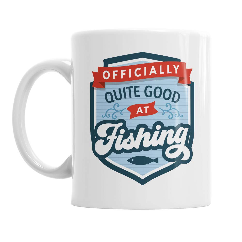 Fishing Gift Mug for Men Fish Gift for Dad Angling Gift for Grandad Birthday Present for Him Her