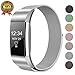 TreasureMax for Fitbit Charge 2 Bands, Stainless Steel Metal Replacement Accessory Bracelet Band for Fitbit Charge 2