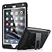 ULAK iPad Mini 4 Case, Hybrid Full-Body Protective Stand Case with Built-in Screen Protector & Kickstand for Apple iPad Mini 4 (2015 Release) (Black)