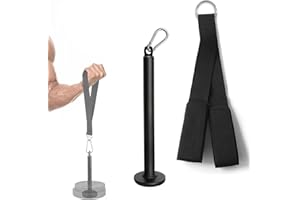 Favuit Tricep Rope Cable Attachment, Ergonomic Triceps Pull Down Rope Easy to Grip & Non Slip Triceps Extension Straps Pulley