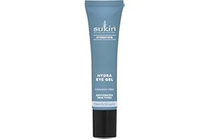 Sukin Hydra Eye Gel - Anti Dark Circles Moisturizer, for Dehydrated Skin Types, Delicate Skin Nourishment for Eye Bags with H
