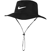 Nike Dri-FIT UV Adult Unisex Golf Bucket Hat (L/XL, Black/White)