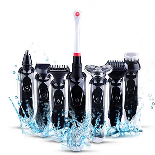 7 In 1 3D Electric Shaver Trimmer Rechargeable Razor Shaving Machine Barbeador Face Care model2 10in1