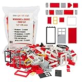 324 Piece Windows, Doors, and Roof Tiles set - Tight Fit with Major Brands.