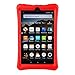 BMOUO Case for Fire 8 Tablet (7th and 8th Generation, 2017 and 2018 Release) - Light Weight Shock Proof Soft Silicone Back Cover for Fire 8, Red