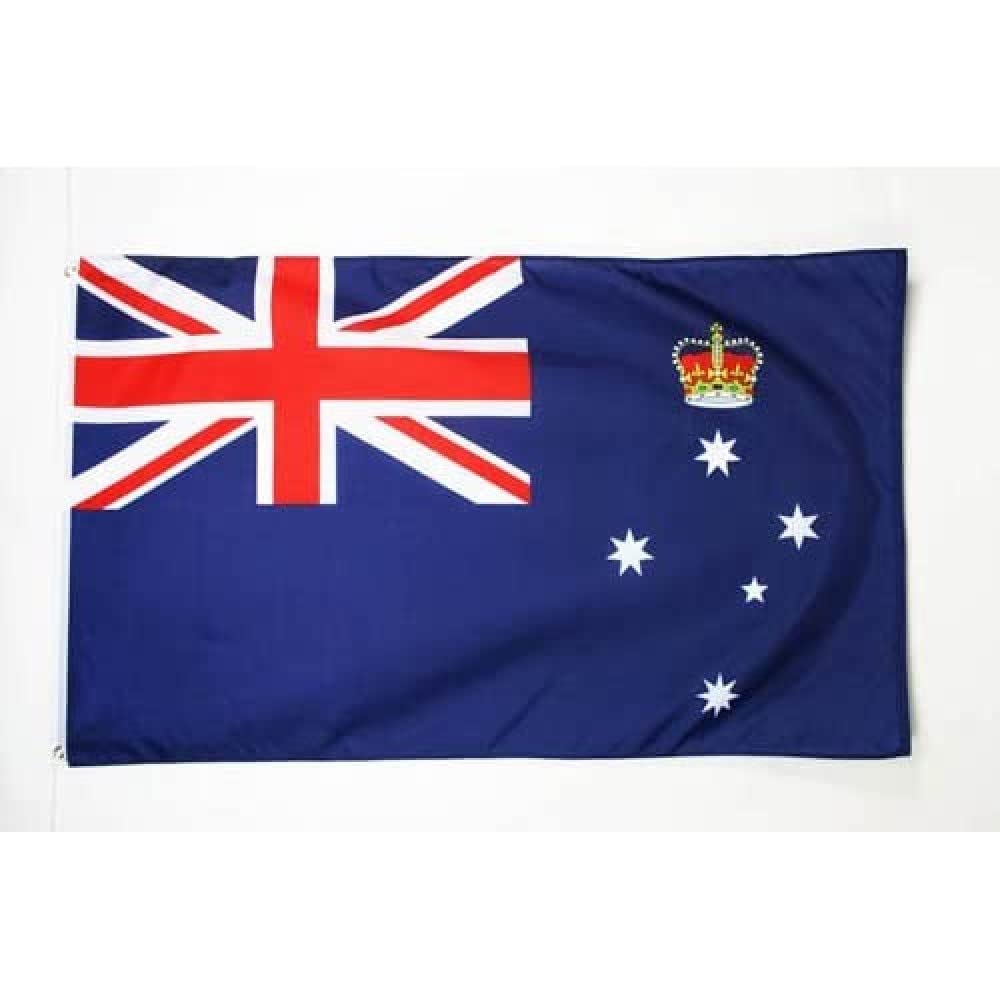 AZ FLAG - Victoria Flag - 2x3 Ft - 100D Polyester Australia - Victorian Banner with Two Metal Grommets - Fade Resistant - Vivid Colors - 2' x 3' Feet - 90x60 Cm