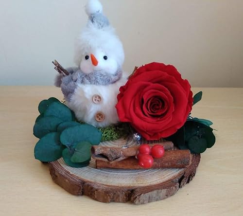 Idee Regalo Natale Handmade.Rosa Vera Stabilizzata Confezione Idea Regalo Natale Amazon It Handmade