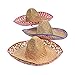 Fun Express Adult's Embroidered Woven Straw Sombreros, 12 Pieces, Cinco de Mayo and Fiesta Party Supplies