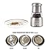 Pepper Grinder, Accevo Stainless Steel Salt Pepper Mill, Spice Grinder, Salt Grinder, Salt Mill with Adjustable Fineness Setting (1 Pack)