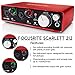 Focusrite Scarlett 2i2 (2nd Gen) USB Audio Interface W/ Cables + Samson Headphone and FiberTique Cleaning Cloth