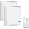 NineLeaf Wireless Light Switch and Receiver Kit, Strong Wireless Signal, Outdoor 1900ft Indoor 229ft, No Wiring No WiFi, Remote Control for LED Light Wireless Panel Switch, IP66 Waterproof