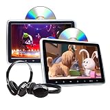 2020 Headrest DVD Player Car DVD Player 10.1 Inch DVD PlayerDual Universal Vehicle Headrest Monitor Portable DVD Player for Kids Touch Screen Headrest DVD Player Digital Touch Button HDMI-C1100A