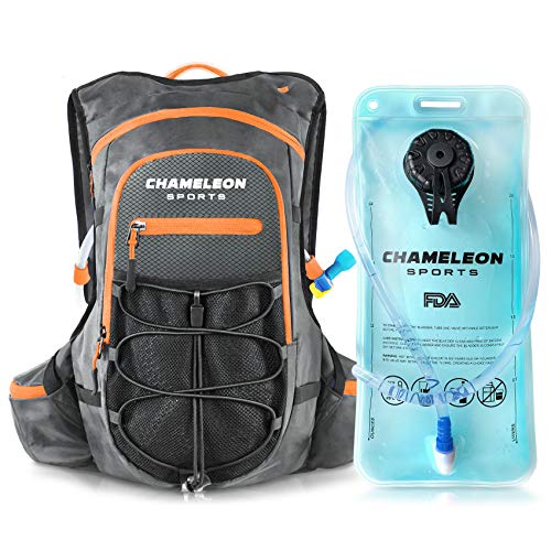 Chameleon Hydration Backpack Pack – Perfect Camel Bag for Running, Cycling and Hiking – 2L Water Bladder Included - Thumbnail 7