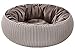 Keter by Curver Knit Cozy Resin Plastic Pet Bed, Cat Bed & Dog Bed with Cushion, Small Dogs to Medium Cats, Sandy Beige