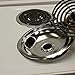 Range Kleen 10124XN Style A 4-Pack Drip Pans, Chrome