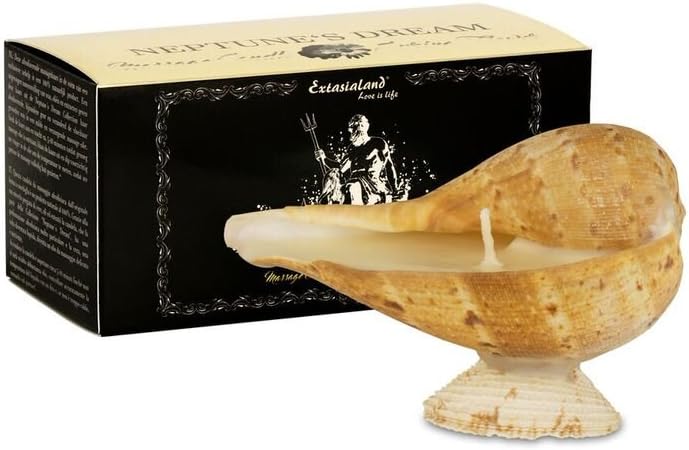 Neptune's Dream Spring Flower - Massage Candle in an Exclusive Shell with Aphrodisiac scents