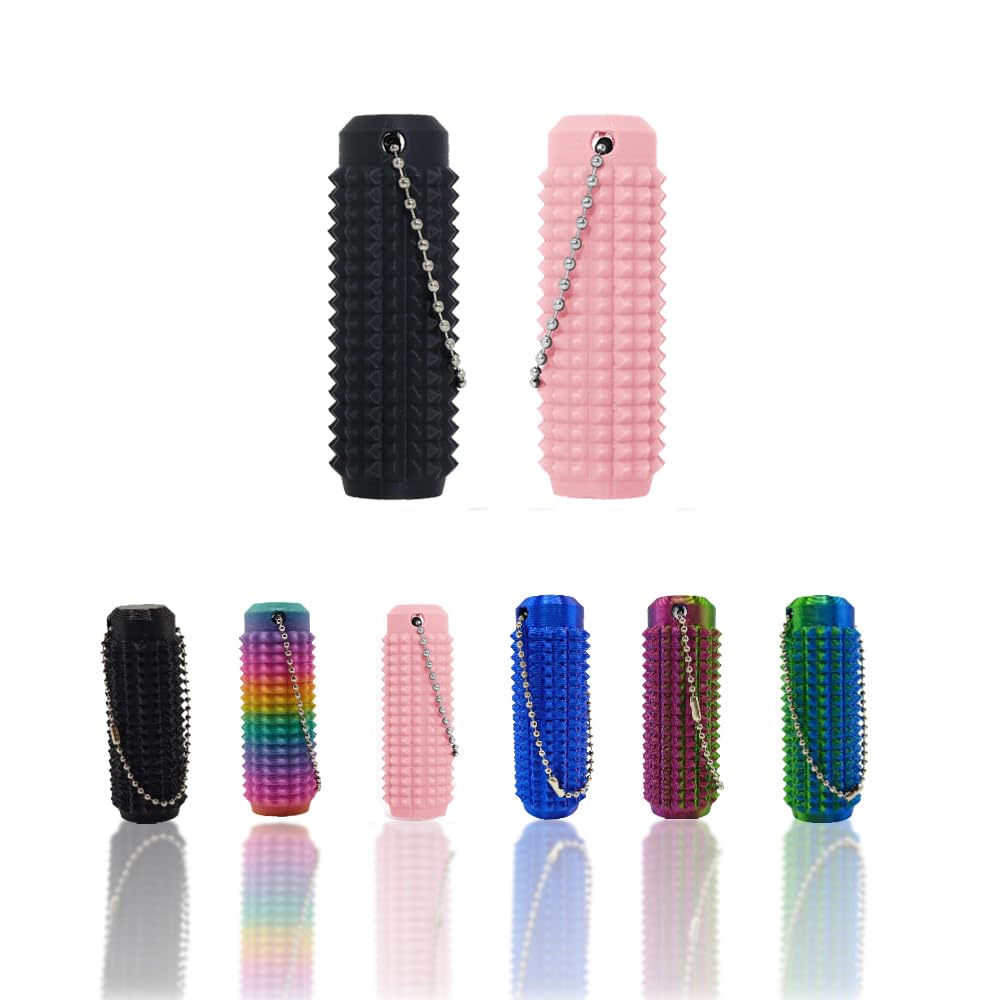 Photo 1 of 2Pcs Little Ouchies Pain Fidget, Fidget Toy for Adults, Hard Spiky Fidget Massage Keychain , 3D Printed Mini Pain Keychain Sensory Toy ,Novelty Gifts for Friends ?Pink Black?