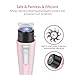 ARCHEER Mini Painless Hair Remover - Portable Electric Facial Hair Shaver for Women Face, Lip, Chin, Cheek Fine Hair Removal, Pink