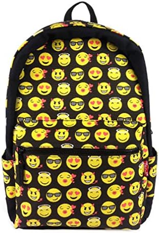 Emoji Backpack Boys Girls School Backpack Smile Smiling Emotion Bag Daypacks