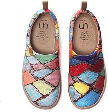 [UIN] 超軽量 アートシューズ レディース ローファーススリッポン キャンバススニーカー おしゃれ かわいい カラー靴 ギフト シューズ