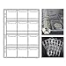 120 Pockets Coin Binder Pages - 2.44 inch Holders 10 pcs Loose-Leaf Sheets Acid-Free Collection Holders for Medallion Coin Stamp Currency Collecting Supplies 62x62 mm / 2.44x2.44 inch CS03212