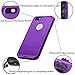 HESGI iPhone 6S Plus Waterproof Case, IP-68 Waterproof Shockproof Dust Proof Snow Proof Full Body Protective Case Cover for Apple iPhone 6S Plus iPhone 6 Plus 5.5[Purple]