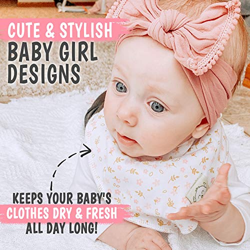 Organic Baby Bandana Drool Bibs For Girls 8 Pack Baby Drool Bib Pink Dreams Pricepulse