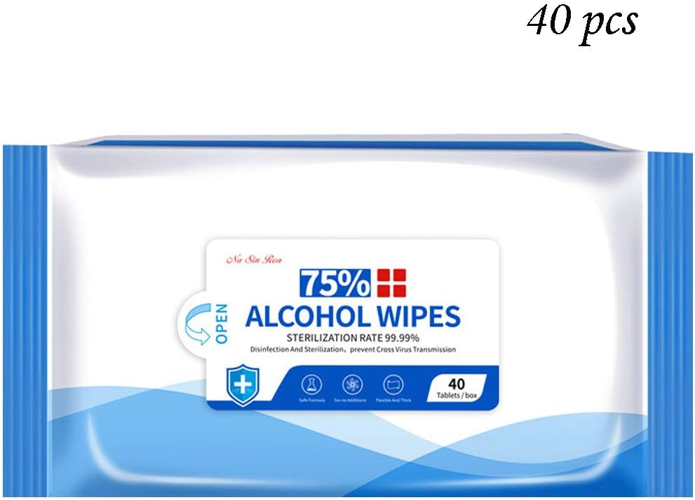 Wet Wips, Cleaning Wet Wipes(1 Pack,40 Wipes), Daily Hand Wipes, Cleaning Wipes, Use for Hand Home House Travel Office Electronics School