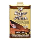 New Howard Restor-A-Finish Dark Oak Color Wood Furniture Finish Restorer 16oz