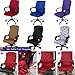 CAVEEN Office Chair Cover Computer Chair Universal Boss Chair Cover Modern Simplism Style High Back Large Size (Chair not Included) Black Medium