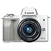 Canon EOS M50 Mirrorless Digital Camera (White) + EF-M 15-45mm f/3.5-6.3 is STM Lens (Silver) + 64GB Memory Card + Camera/Camcorder Bag + Quality Tripod + UV Filter + USB Card Reader + Accessories