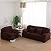 WOMACO Couch Covers, Stretch Sofa Slipcover Sofa Protector Anti-Wrinkle Sofa Cover 3 Seater Couch Slipcover, 3 Seats (74-90