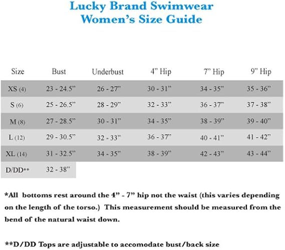 lucky brand size guide